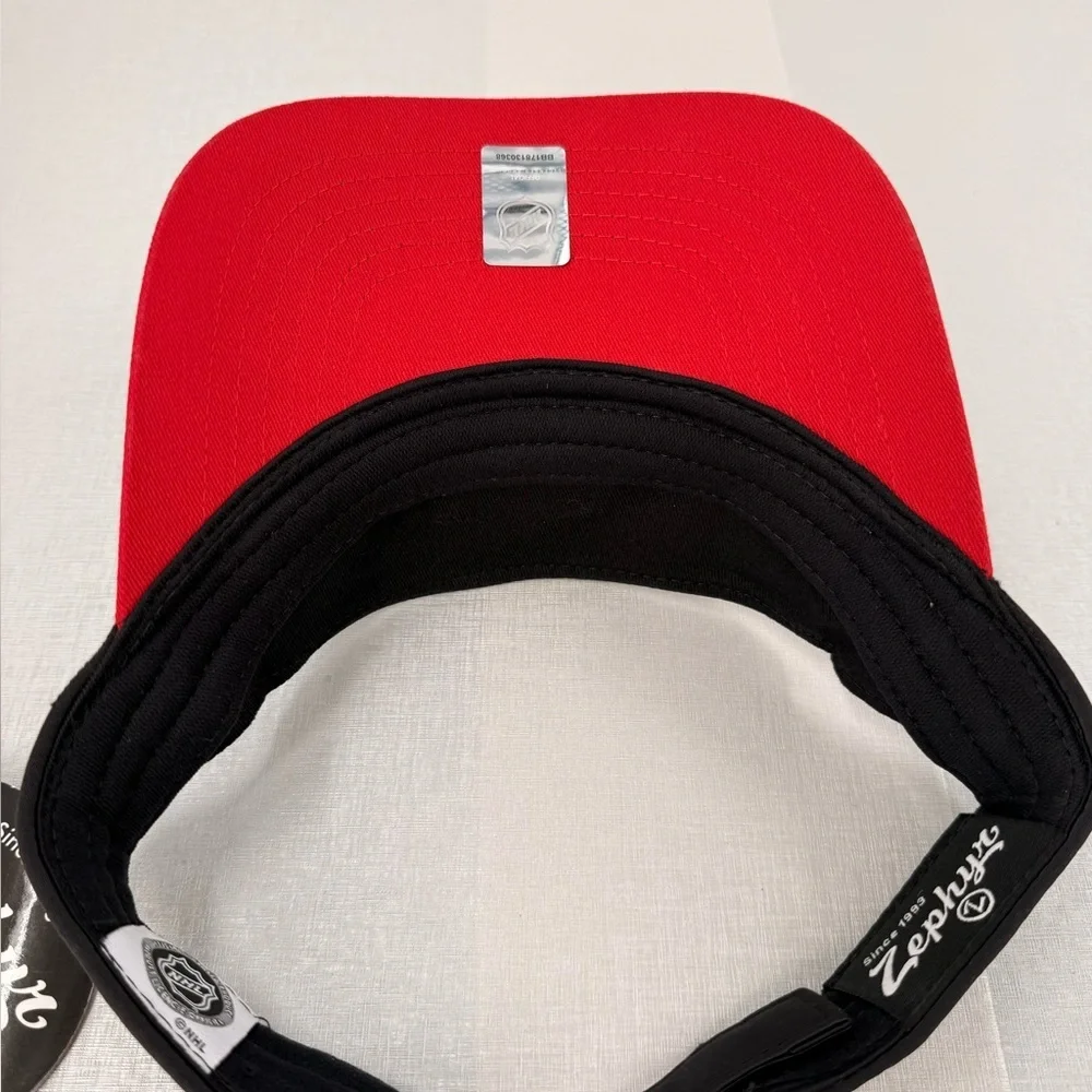 NHL Zephyr Ottawa Senators Hat Visor NWT Black And Red
